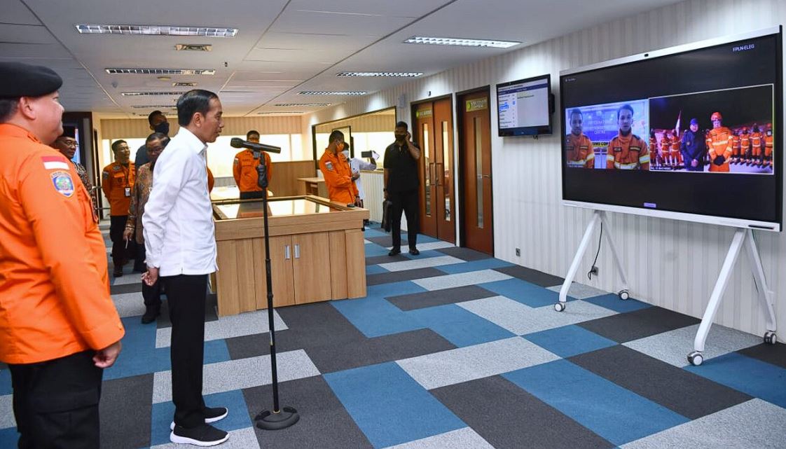 Lewat Panggilan Video, Presiden Jokowi Sapa Tim INASAR di Turki