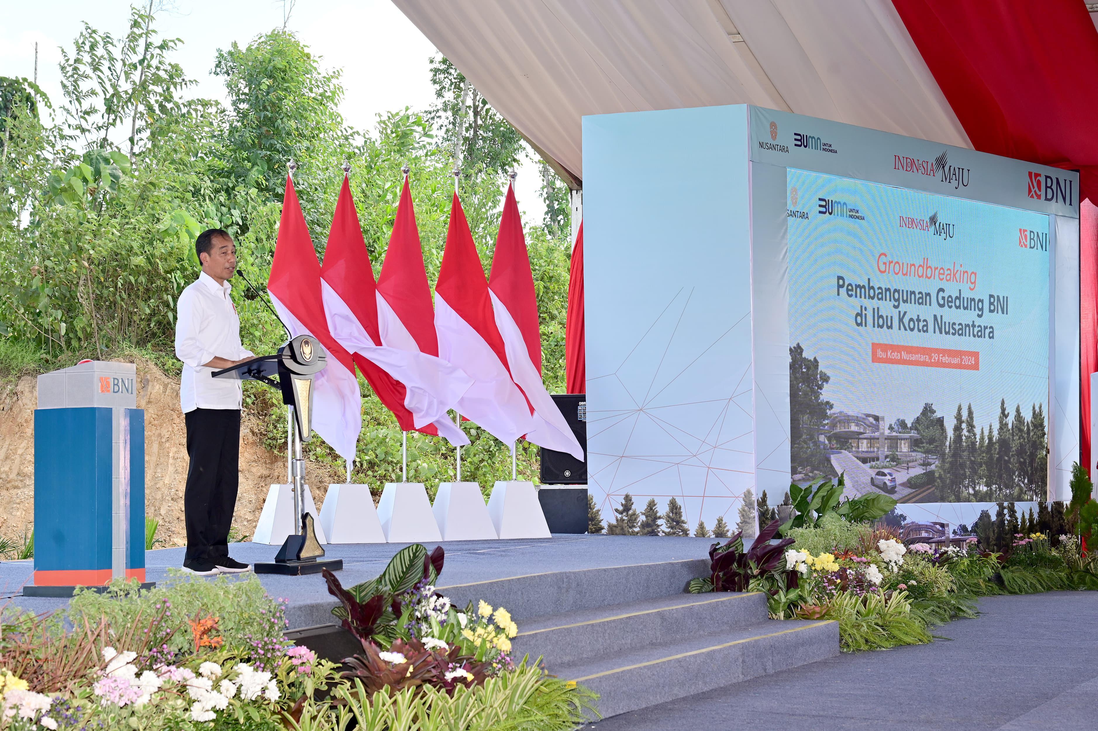 Groundbreaking BNI 46 di IKN, Presiden Jokowi Dorong Transformasi Ekonomi