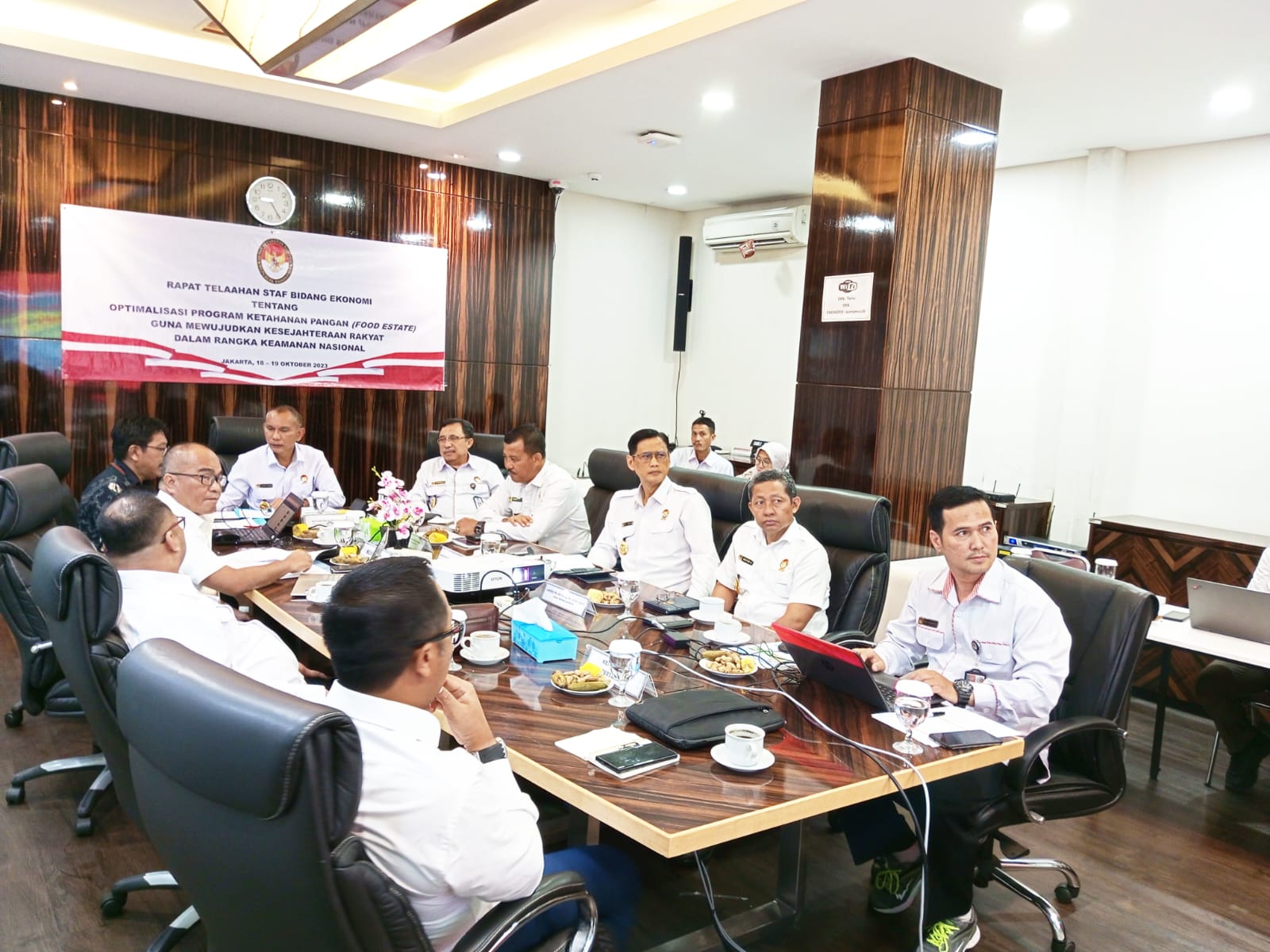 Sahli Bidang Ekonomi Menggelar Forum Group Discussion  Membahas Optimalisasi Program Ketahanan Pangan (Food Estate)